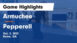 Armuchee  vs Pepperell  Game Highlights - Oct. 2, 2023