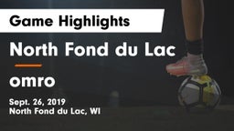 North Fond du Lac  vs omro Game Highlights - Sept. 26, 2019