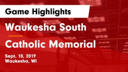 Waukesha South  vs Catholic Memorial Game Highlights - Sept. 10, 2019