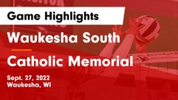 Waukesha South  vs Catholic Memorial Game Highlights - Sept. 27, 2022