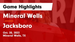 Mineral Wells  vs Jacksboro  Game Highlights - Oct. 20, 2022