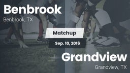 Matchup: Benbrook Middle Scho vs. Grandview  2016