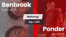 Matchup: Benbrook  vs. Ponder  2017