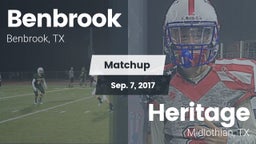 Matchup: Benbrook  vs. Heritage  2017