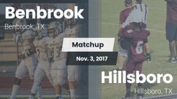 Matchup: Benbrook  vs. Hillsboro  2017