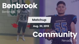 Matchup: Benbrook  vs. Community  2019