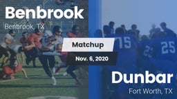 Matchup: Benbrook  vs. Dunbar  2020