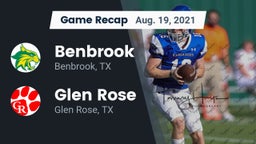 Recap: Benbrook  vs. Glen Rose  2021
