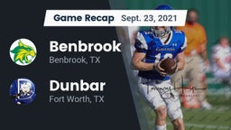 Recap: Benbrook  vs. Dunbar  2021