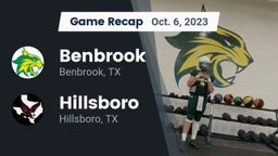 Recap: Benbrook  vs. Hillsboro  2023