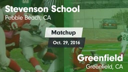 Matchup: Stevenson vs. Greenfield  2016