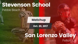 Matchup: Stevenson vs. San Lorenzo Valley  2017