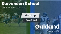 Matchup: Stevenson vs. Oakland  2018