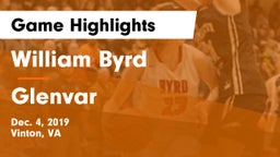 William Byrd  vs Glenvar  Game Highlights - Dec. 4, 2019