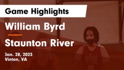 William Byrd  vs Staunton River  Game Highlights - Jan. 28, 2023