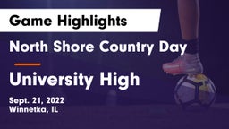 North Shore Country Day  vs University High Game Highlights - Sept. 21, 2022