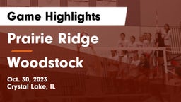 Prairie Ridge  vs Woodstock  Game Highlights - Oct. 30, 2023
