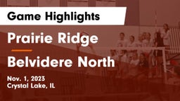 Prairie Ridge  vs Belvidere North  Game Highlights - Nov. 1, 2023