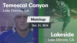 Matchup: Temescal Canyon vs. Lakeside  2016