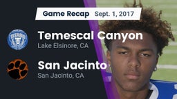 Recap: Temescal Canyon  vs. San Jacinto  2017
