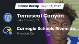 Recap: Temescal Canyon  vs. Carnegie Schools Riverside 2017