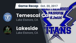 Recap: Temescal Canyon  vs. Lakeside  2017
