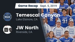 Recap: Temescal Canyon  vs. JW North  2019