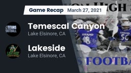 Recap: Temescal Canyon  vs. Lakeside  2021
