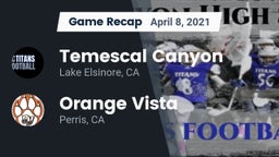 Recap: Temescal Canyon  vs. Orange Vista  2021