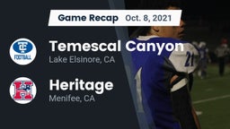 Recap: Temescal Canyon  vs. Heritage  2021