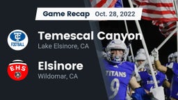 Recap: Temescal Canyon  vs. Elsinore  2022