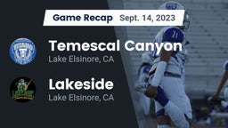 Recap: Temescal Canyon  vs. Lakeside  2023