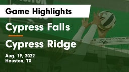Cypress Falls  vs Cypress Ridge  Game Highlights - Aug. 19, 2022