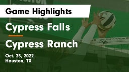 Cypress Falls  vs Cypress Ranch  Game Highlights - Oct. 25, 2022