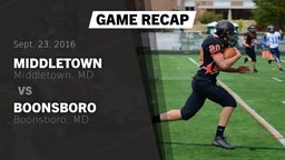 Recap: Middletown  vs. Boonsboro  2016