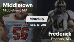 Matchup: Middletown High vs. Frederick  2016
