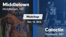 Matchup: Middletown High vs. Catoctin  2016