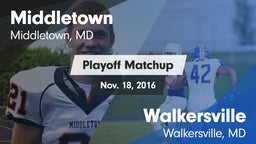 Matchup: Middletown High vs. Walkersville  2016