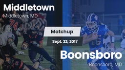 Matchup: Middletown High vs. Boonsboro  2017