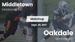 Matchup: Middletown High vs. Oakdale  2017