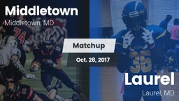 Matchup: Middletown High vs. Laurel  2017
