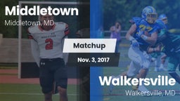 Matchup: Middletown High vs. Walkersville  2017