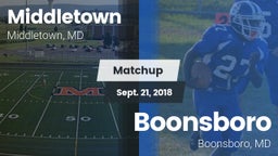 Matchup: Middletown High vs. Boonsboro  2018