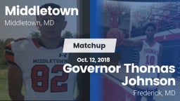 Matchup: Middletown High vs. Governor Thomas Johnson  2018