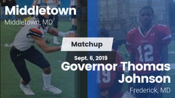 Matchup: Middletown High vs. Governor Thomas Johnson  2019