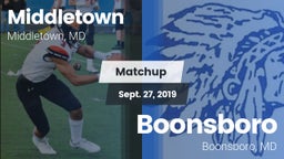 Matchup: Middletown High vs. Boonsboro  2019