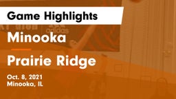 Minooka  vs Prairie Ridge Game Highlights - Oct. 8, 2021