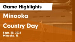 Minooka  vs Country Day Game Highlights - Sept. 30, 2022