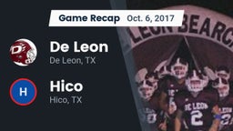 Recap: De Leon  vs. Hico  2017