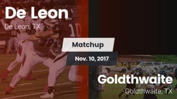 Matchup: De Leon  vs. Goldthwaite  2017